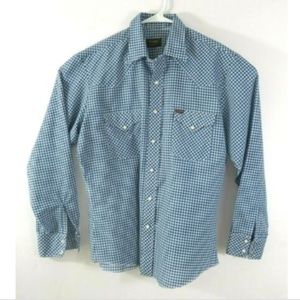 Wrangler Western Shirt Pearl Snaps checked Cowboy